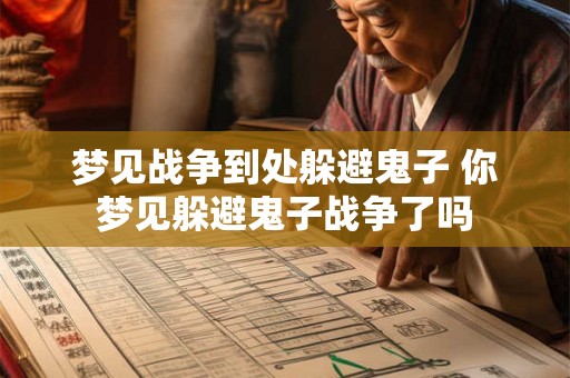 梦见战争到处躲避鬼子 你梦见躲避鬼子战争了吗