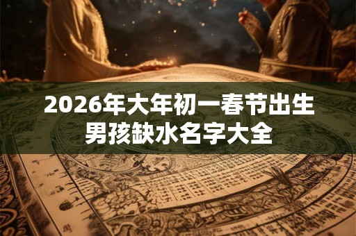 2026年大年初一春节出生男孩缺水名字大全