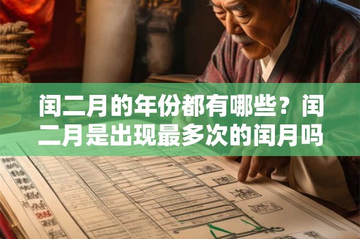 闰二月的年份都有哪些？闰二月是出现最多次的闰月吗？