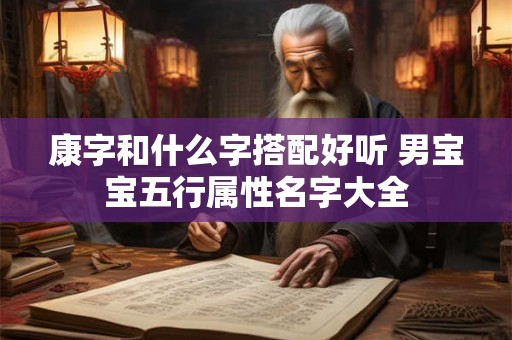 康字和什么字搭配好听 男宝宝五行属性名字大全