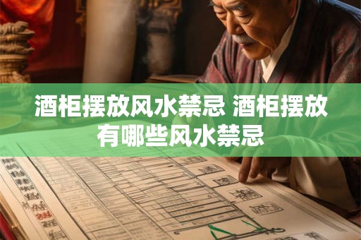酒柜摆放风水禁忌 酒柜摆放有哪些风水禁忌