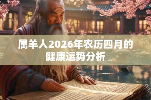 属羊人2026年农历四月的健康运势分析