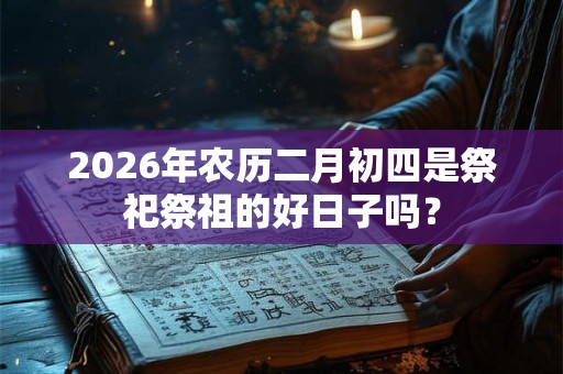 2026年农历二月初四是祭祀祭祖的好日子吗？