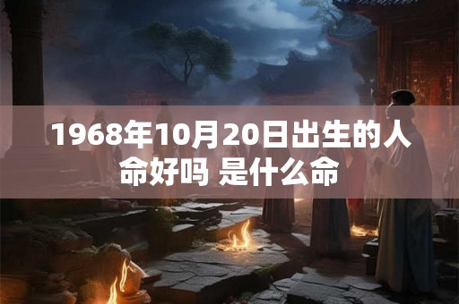 1968年10月20日出生的人命好吗 是什么命