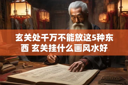 玄关处千万不能放这5种东西 玄关挂什么画风水好