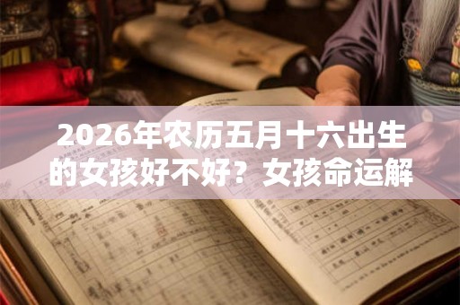 2026年农历五月十六出生的女孩好不好？女孩命运解析