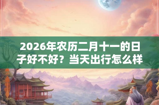 2026年农历二月十一的日子好不好？当天出行怎么样？