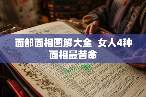 面部面相图解大全  女人4种面相最苦命