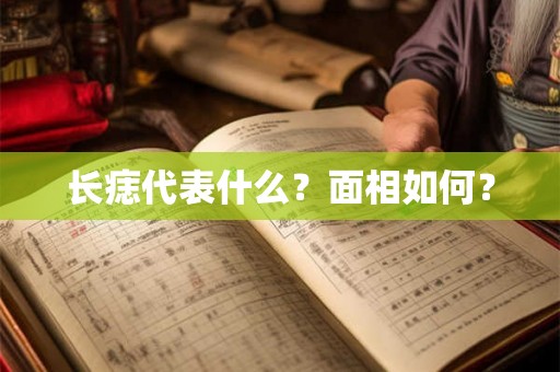 长痣代表什么？面相如何？