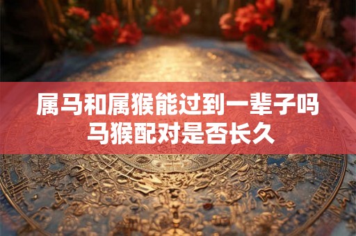 属马和属猴能过到一辈子吗 马猴配对是否长久 属马和属猴能过到一辈子吗 马猴配对是否长久