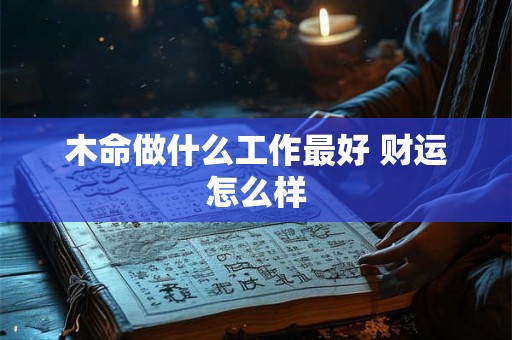 木命做什么工作最好 财运怎么样