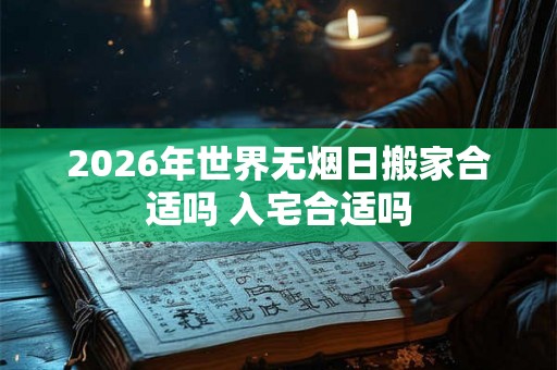 2026年世界无烟日搬家合适吗 入宅合适吗
