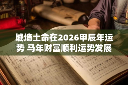城墙土命在2026甲辰年运势 马年财富顺利运势发展好