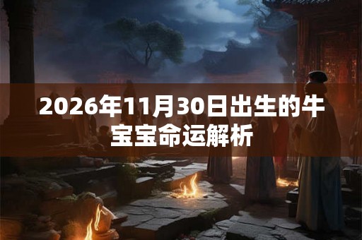 2026年11月30日出生的牛宝宝命运解析 2026年11月30日出生的牛宝宝命运解析