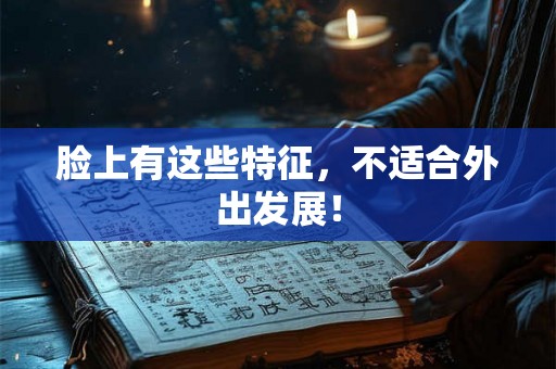 脸上有这些特征，不适合外出发展！