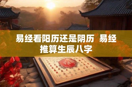 易经看阳历还是阴历  易经推算生辰八字