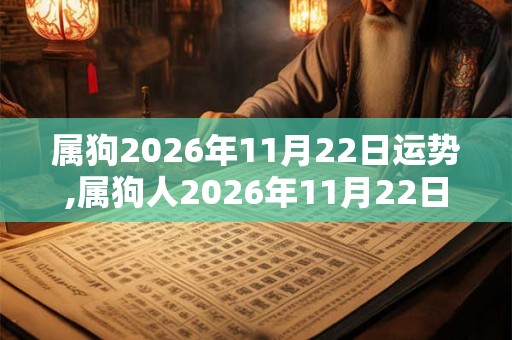 属狗2026年11月22日运势,属狗人2026年11月22日财运,生肖狗2026年11月22日运势 属狗2026年11月22日运势,属狗人2026年11月22日财运,生肖狗2026年11月22日运势