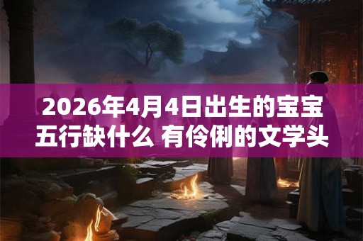 2026年4月4日出生的宝宝五行缺什么 有伶俐的文学头脑