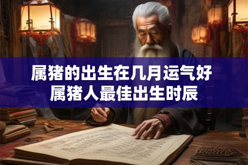 属猪的出生在几月运气好 属猪人最佳出生时辰