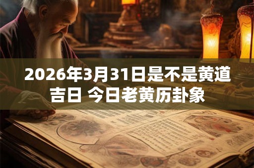 2026年3月31日是不是黄道吉日 今日老黄历卦象