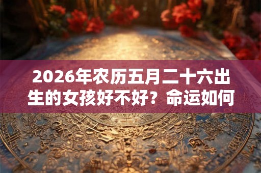 2026年农历五月二十六出生的女孩好不好？命运如何？