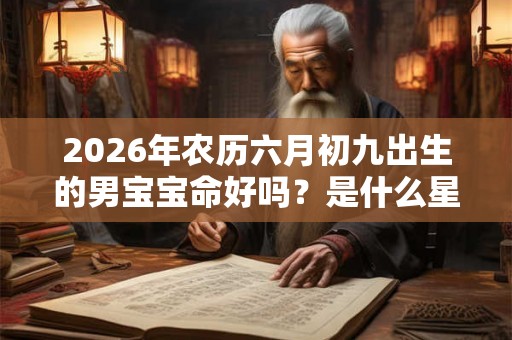 2026年农历六月初九出生的男宝宝命好吗？是什么星座的？