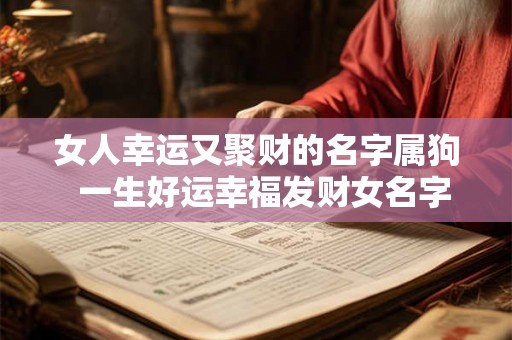 女人幸运又聚财的名字属狗  一生好运幸福发财女名字