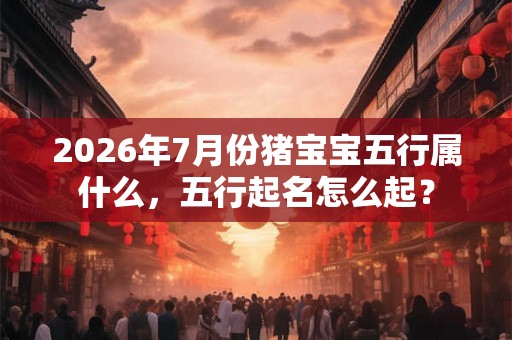 2026年7月份猪宝宝五行属什么,五行起名怎么起? 2026年7月份猪宝宝五行属什么,五行起名怎么起?