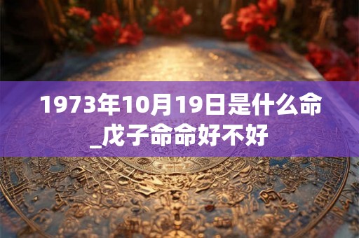 1973年10月19日是什么命_戊子命命好不好 1973年10月19日是什么命_戊子命命好不好