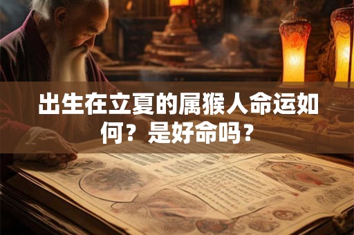 出生在立夏的属猴人命运如何？是好命吗？