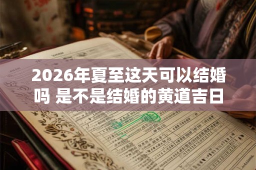 2026年夏至这天可以结婚吗 是不是结婚的黄道吉日