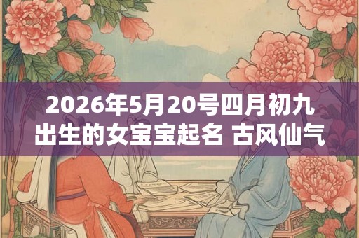 2026年5月20号四月初九出生的女宝宝起名 古风仙气