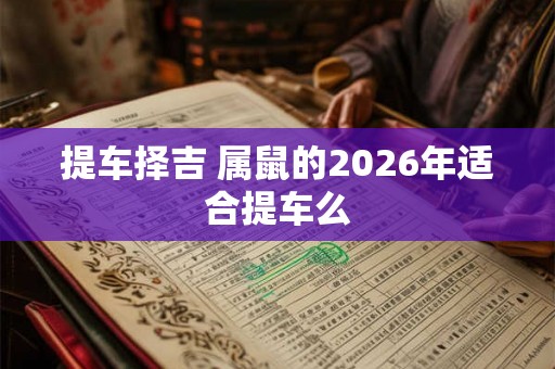 提车择吉 属鼠的2026年适合提车么