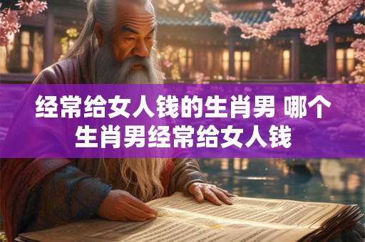 经常给女人钱的生肖男 哪个生肖男经常给女人钱