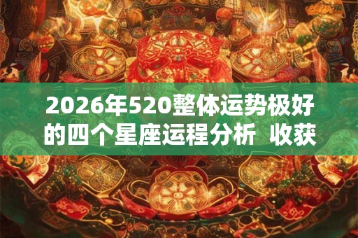2026年520整体运势极好的四个星座运程分析  收获颇丰