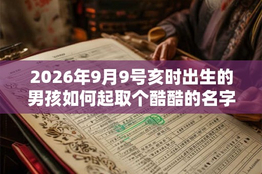 2026年9月9号亥时出生的男孩如何起取个酷酷的名字，五行属什么