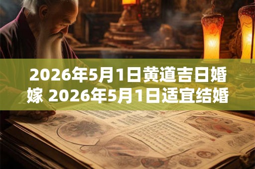 2026年5月1日黄道吉日婚嫁 2026年5月1日适宜结婚吗