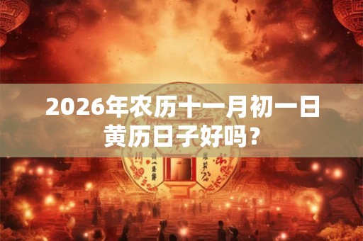 2026年农历十一月初一日黄历日子好吗？