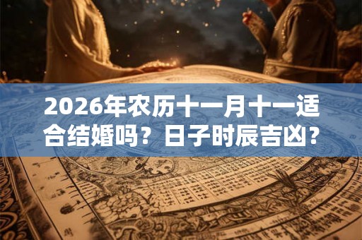 2026年农历十一月十一适合结婚吗？日子时辰吉凶？