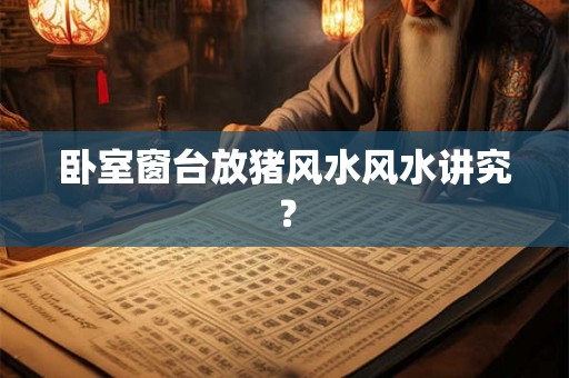 卧室窗台放猪风水风水讲究？