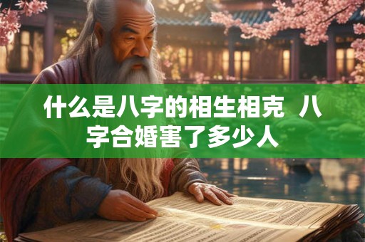 什么是八字的相生相克 八字合婚害了多少人 什么是八字的相生相克 八字合婚害了多少人