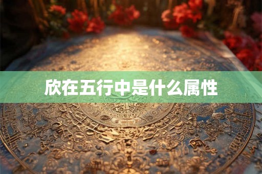 欣在五行中是什么属性