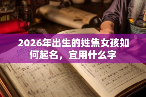 2026年出生的姓焦女孩如何起名，宜用什么字