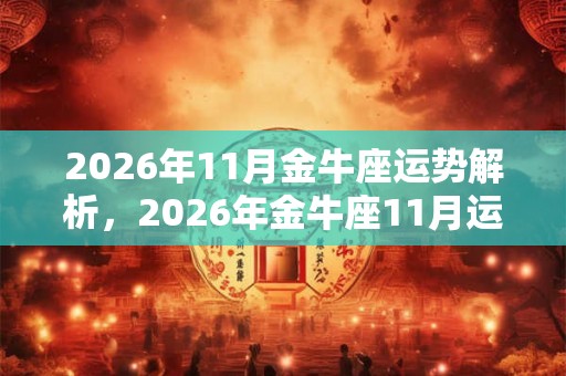 2026年11月金牛座运势解析，2026年金牛座11月运势好不好？