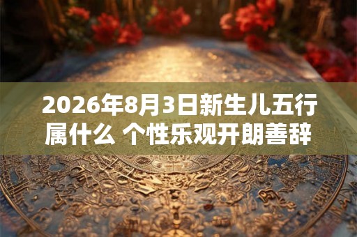 2026年8月3日新生儿五行属什么 个性乐观开朗善辞令