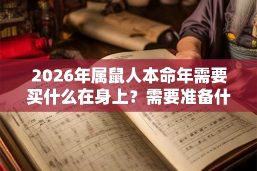 2026年属鼠人本命年需要买什么在身上?需要准备什么? 2026年属鼠人本命年需要买什么在身上?需要准备什么?