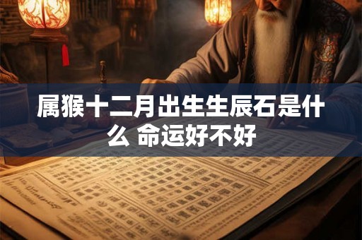 属猴十二月出生生辰石是什么 命运好不好 属猴十二月出生生辰石是什么 命运好不好