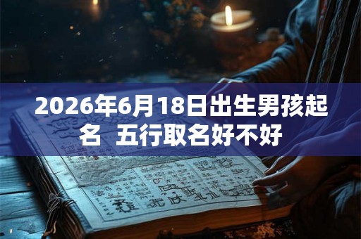 2026年6月18日出生男孩起名  五行取名好不好