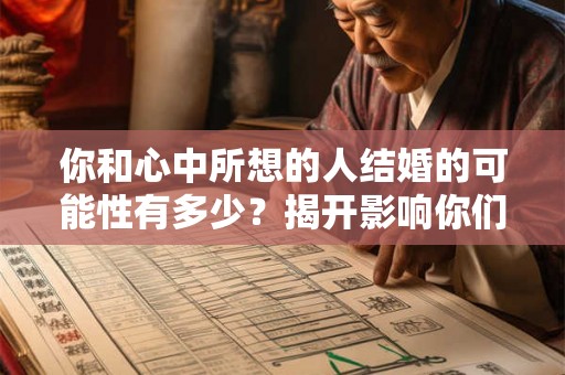 你和心中所想的人结婚的可能性有多少？揭开影响你们的因素！