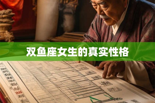 双鱼座女生的真实性格